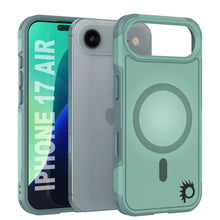 Load image into Gallery viewer, PunkCase iPhone 17 Air Case, [Spartan 2.0 Series] Clear Rugged Heavy Duty Cover W/Built in Screen Protector [teal]
