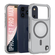 Load image into Gallery viewer, PunkCase iPhone 17 Pro Max Case, [Spartan 2.0 Series] Clear Rugged Heavy Duty Cover W/Built in Screen Protector [white]
