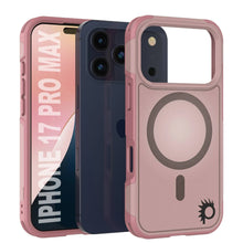 Load image into Gallery viewer, PunkCase iPhone 17 Pro Max Case, [Spartan 2.0 Series] Clear Rugged Heavy Duty Cover W/Built in Screen Protector [pink]
