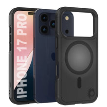 Load image into Gallery viewer, PunkCase iPhone 17 Pro Case, [Spartan 2.0 Series] Clear Rugged Heavy Duty Cover W/Built in Screen Protector [Black]
