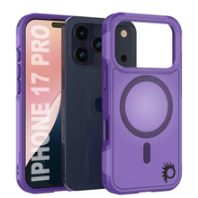 Load image into Gallery viewer, PunkCase iPhone 17 Pro Case, [Spartan 2.0 Series] Clear Rugged Heavy Duty Cover W/Built in Screen Protector [purple]
