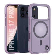 Load image into Gallery viewer, PunkCase iPhone 17 Pro Case, [Spartan 2.0 Series] Clear Rugged Heavy Duty Cover W/Built in Screen Protector [lilac]
