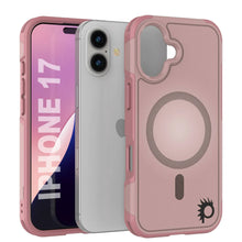 Load image into Gallery viewer, PunkCase iPhone 17 Case, [Spartan 2.0 Series] Clear Rugged Heavy Duty Cover W/Built in Screen Protector [pink]
