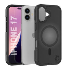 Load image into Gallery viewer, PunkCase iPhone 17 Case, [Spartan 2.0 Series] Clear Rugged Heavy Duty Cover W/Built in Screen Protector [Black]
