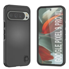 Load image into Gallery viewer, PunkCase Google Pixel 9 Pro XL Case, [Spartan 2.0 Series] Clear Rugged Heavy Duty Cover W/Built in Screen Protector [Black]
