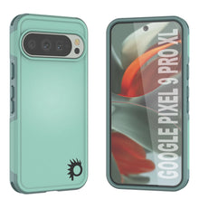 Load image into Gallery viewer, PunkCase Google Pixel 9 Pro XL Case, [Spartan 2.0 Series] Clear Rugged Heavy Duty Cover W/Built in Screen Protector [Teal]
