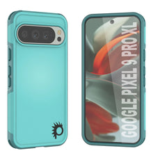 Load image into Gallery viewer, PunkCase Google Pixel 9 Pro XL Case, [Spartan 2.0 Series] Clear Rugged Heavy Duty Cover W/Built in Screen Protector [Blue]
