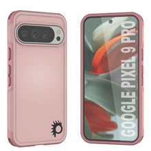 Load image into Gallery viewer, PunkCase Google Pixel 9 Pro Case, [Spartan 2.0 Series] Clear Rugged Heavy Duty Cover W/Built in Screen Protector [Pink]
