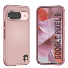 Load image into Gallery viewer, PunkCase Google Pixel 9 Case, [Spartan 2.0 Series] Clear Rugged Heavy Duty Cover W/Built in Screen Protector [Pink]
