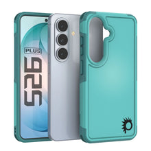Load image into Gallery viewer, PunkCase Galaxy S26+ Plus Case, [Spartan 2.0 Series] Clear Rugged Heavy Duty Cover [Light Blue]
