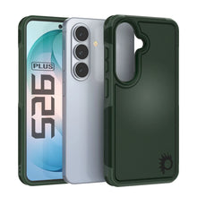 Load image into Gallery viewer, PunkCase Galaxy S26+ Plus Case, [Spartan 2.0 Series] Clear Rugged Heavy Duty Cover [Dark Green]
