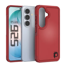 Load image into Gallery viewer, PunkCase Galaxy S26+ Plus Case, [Spartan 2.0 Series] Clear Rugged Heavy Duty Cover [Red]
