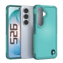 Load image into Gallery viewer, PunkCase Galaxy S26 Case, [Spartan 2.0 Series] Clear Rugged Heavy Duty Cover [Light Blue]
