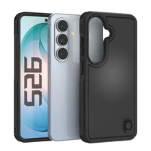 Load image into Gallery viewer, PunkCase Galaxy S26 Case, [Spartan 2.0 Series] Clear Rugged Heavy Duty Cover [Black]
