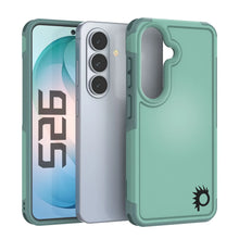 Load image into Gallery viewer, PunkCase Galaxy S26 Case, [Spartan 2.0 Series] Clear Rugged Heavy Duty Cover [Teal]
