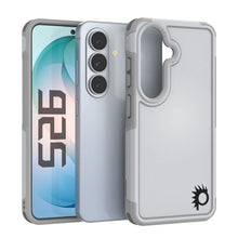 Load image into Gallery viewer, PunkCase Galaxy S26 Case, [Spartan 2.0 Series] Clear Rugged Heavy Duty Cover [White]
