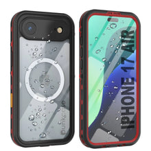 Load image into Gallery viewer, iPhone 17 Air Waterproof IP68 Case, Punkcase [Red] [StudStar Series] [Slim Fit]
