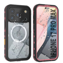 Load image into Gallery viewer, iPhone 17 Pro Max Waterproof IP68 Case, Punkcase [Pink] [StudStar Series] [Slim Fit] [Dirtproof]

