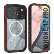 Load image into Gallery viewer, iPhone 17 Pro Waterproof IP68 Case, Punkcase [Red] [StudStar Series] [Slim Fit]

