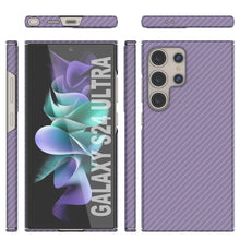 Load image into Gallery viewer, Galaxy S24 Ultra Case, Punkcase CarbonShield, Heavy Duty &amp; Ultra Thin Cover [shockproof][non slip] [Lilac]
