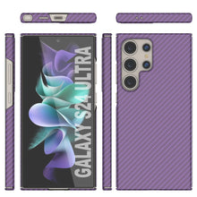 Load image into Gallery viewer, Galaxy S24 Ultra Case, Punkcase CarbonShield, Heavy Duty &amp; Ultra Thin Cover [shockproof][non slip] [Purple]
