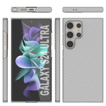 Load image into Gallery viewer, Galaxy S24 Ultra Case, Punkcase CarbonShield, Heavy Duty &amp; Ultra Thin Cover [shockproof][non slip] [White]
