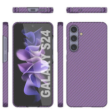 Load image into Gallery viewer, Galaxy S24 Case, Punkcase CarbonShield, Heavy Duty &amp; Ultra Thin Cover [shockproof][non slip] [Purple]
