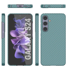 Load image into Gallery viewer, Galaxy S24 Case, Punkcase CarbonShield, Heavy Duty &amp; Ultra Thin Cover [shockproof][non slip] [Teal]
