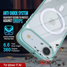 Load image into Gallery viewer, Punkcase iPhone 17 Air Magnetic Wireless Charging Case [ClearMag Series][Teal]
