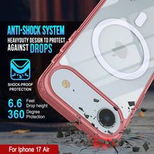 Load image into Gallery viewer, Punkcase iPhone 17 Air Magnetic Wireless Charging Case [ClearMag Series][Red]
