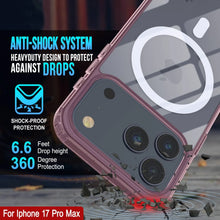 Load image into Gallery viewer, Punkcase iPhone 17 Pro Max Magnetic Wireless Charging Case [ClearMag Series][Rose]

