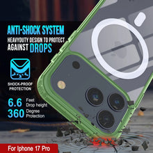 Load image into Gallery viewer, Punkcase iPhone 17 Pro Magnetic Wireless Charging Case [ClearMag Series][Green]
