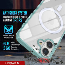 Load image into Gallery viewer, Punkcase iPhone 17 Magnetic Wireless Charging Case [ClearMag Series][Teal]
