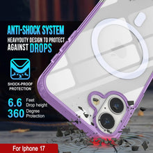 Load image into Gallery viewer, Punkcase iPhone 17 Magnetic Wireless Charging Case [ClearMag Series][Purple]
