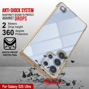 Galaxy S25 Ultra Case [Clear Acrylic Series] [Non-Slip] For Galaxy S25 Ultra [Orange]