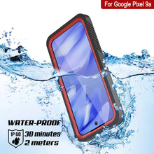 Load image into Gallery viewer, Google Pixel 9a Waterproof Case, Punkcase [Extreme Series] Armor Cover W/ Built In Screen Protector [Red]
