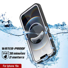 Load image into Gallery viewer, iPhone 16e  Waterproof Case, Punkcase [Extreme Mag Series] Armor Cover W/ Built In Screen Protector [White]
