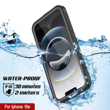 Load image into Gallery viewer, iPhone 16e  Waterproof Case, Punkcase [Extreme Mag Series] Armor Cover W/ Built In Screen Protector [Grey]
