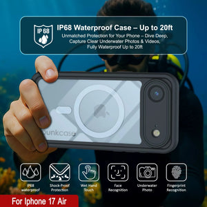 iPhone 17 Air Waterproof Case, Punkcase [Extreme Series] Armor Cover W/ Built In Screen Protector [Purple]