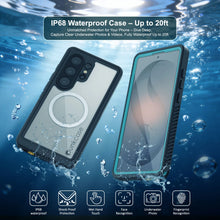 Load image into Gallery viewer, Galaxy S26 Ultra Waterproof Case, Punkcase [Extreme Mag Series] Armor Cover W/ Built In Screen Protector [Teal]
