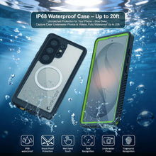 Load image into Gallery viewer, Galaxy S26 Ultra Waterproof Case, Punkcase [Extreme Mag Series] Armor Cover W/ Built In Screen Protector [Green]
