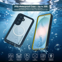 Load image into Gallery viewer, Galaxy S26 Waterproof Case, Punkcase [Extreme Mag Series] Armor Cover W/ Built In Screen Protector [Yellow]
