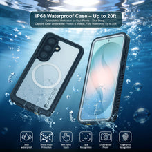 Load image into Gallery viewer, Galaxy S26 Waterproof Case, Punkcase [Extreme Mag Series] Armor Cover W/ Built In Screen Protector [White]
