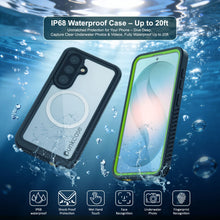 Load image into Gallery viewer, Galaxy S26 Waterproof Case, Punkcase [Extreme Mag Series] Armor Cover W/ Built In Screen Protector [Green]
