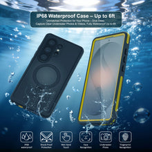 Load image into Gallery viewer, Galaxy S26 Ultra Waterproof Case [Kickstud 2.0 Series] Protective IP68 Cover W/Screen Protector &amp; Kickstand [Yellow]
