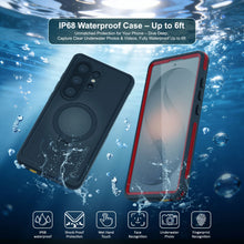 Load image into Gallery viewer, Galaxy S26 Ultra Waterproof Case [Kickstud 2.0 Series] Protective IP68 Cover W/Screen Protector &amp; Kickstand [Red]
