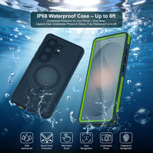 Load image into Gallery viewer, Galaxy S26 Ultra Waterproof Case [Kickstud 2.0 Series] Protective IP68 Cover W/Screen Protector &amp; Kickstand [Green]
