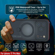 Load image into Gallery viewer, iPhone 17 Pro Max Waterproof Case [Kickstud 2.0 Series] Protective IP68 Cover W/Screen Protector &amp; Kickstand [Red]
