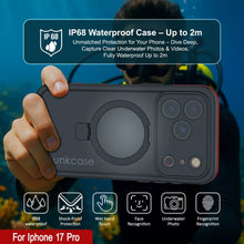 Load image into Gallery viewer, iPhone 17 pro Waterproof Case [Kickstud 2.0 Series] Protective IP68 Cover W/Screen Protector &amp; Kickstand [Red]
