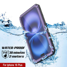 Load image into Gallery viewer, iPhone 16 Plus Metal Extreme 3.0 Series Aluminum Waterproof Case IP68 W/Buillt in Screen Protector &amp; Kickstand [Purple]
